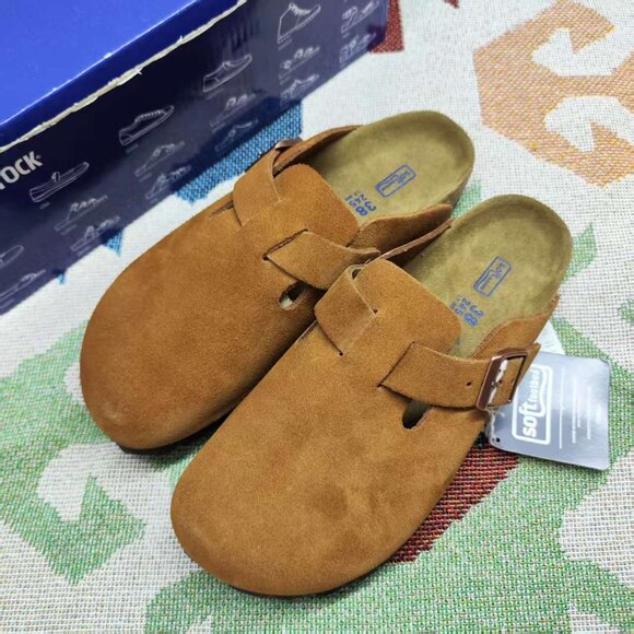 SEALED 🎱Birkenstock Boston NARROW • MINK SUEDE • Women's - Picture 4 of 6